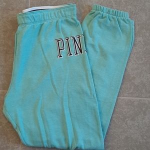 Teal Victoria's Secret Pink sweatpants M
